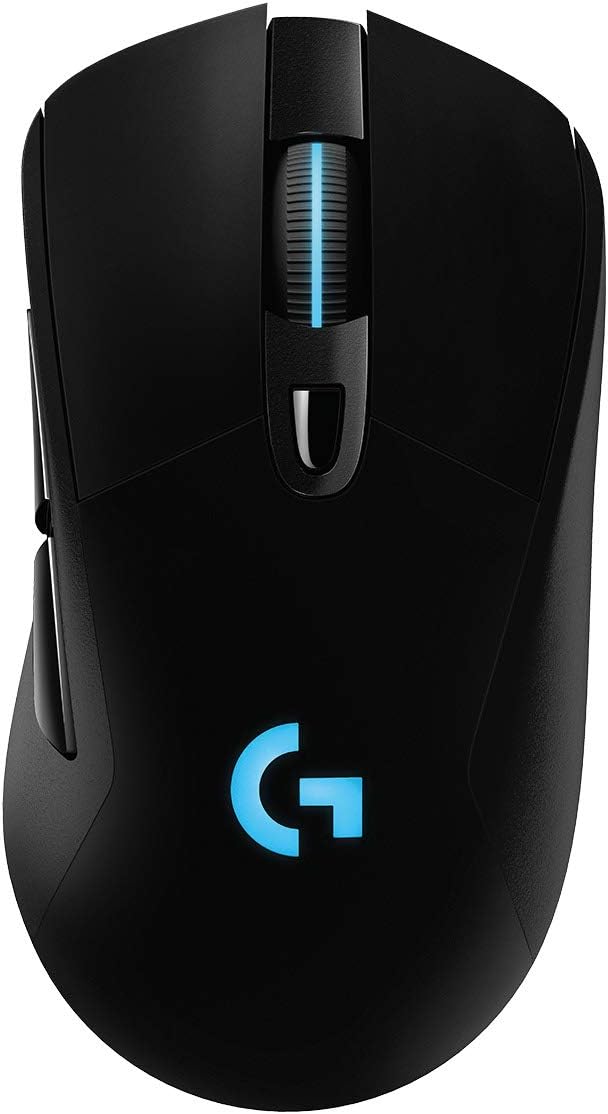 Logitech G703 LIGHTSPEED Wireless Gaming Mouse W/ Hero 25K Sensor, PowerPlay Compatible, Lightsync RGB, Lightweight 95G+10G optional, 100-25, 600 DPI, Rubber Side Grips - OPEN BOX