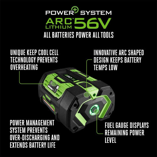EGO POWER+ Rechargeable ARC Lithium Technology Battery 56V, 6.0Ah - BA3360T