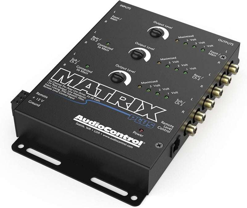 AudioControl Matrix Plus 6-channel line driver (Black)