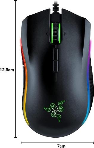 Razer Mamba Elite Wired Gaming Mouse: 16,000 DPI Optical Sensor - Chroma RGB Lighting - 9 Programmable Buttons - Mechanical Switches