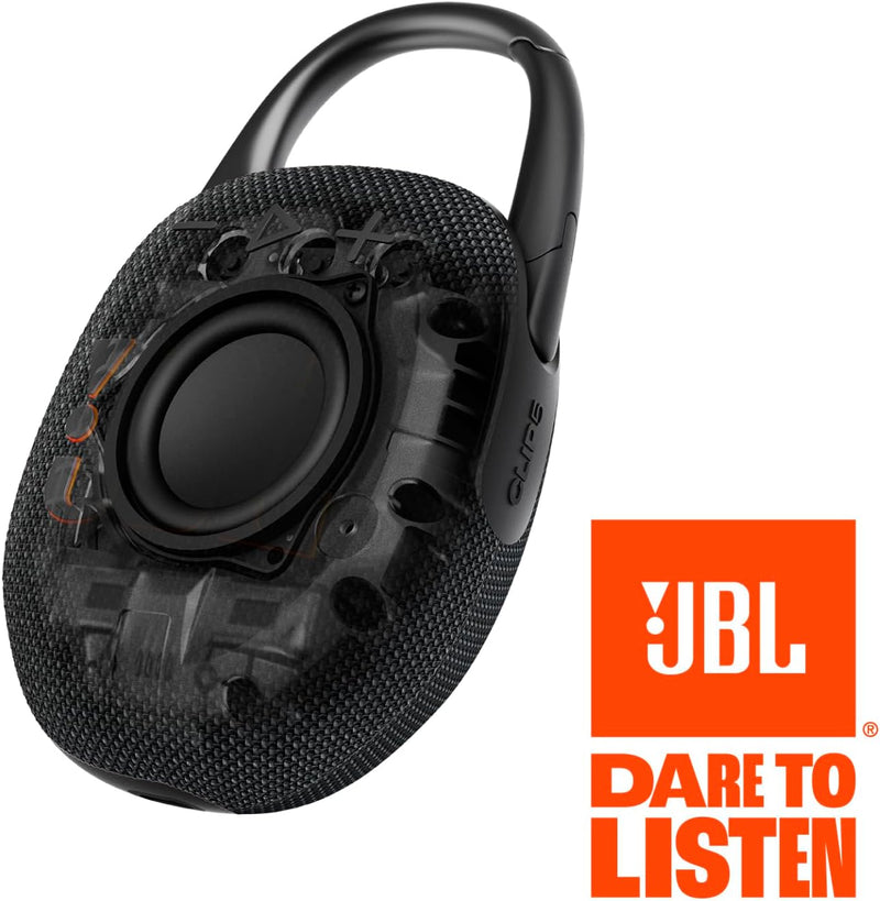 JBL Clip 5 Portable Bluetooth Speaker – Waterproof, Ultra-Portable, Powerful Sound On-the-Go