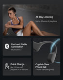 Shokz OpenRun Mini USB-C Open-Ear Bluetooth Headset - Black