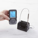 Brookstone Wireless Cooking Thermometer BS201, Remote Temperature Monitoring, Black