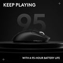 Logitech G PRO X Superlight 2c Compact 44000 DPI Wireless HERO 2 Gaming Mouse - Black