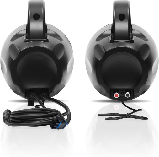 BOSS Audio B40RGB Marine Waketower Speaker System - 500 Watts of Power Per Pair, 250 Watts Each, 4 Inch, Full Range, 2 Way, RGB LED Illumination, Marine Grade, Weatherproof, Sold in Pairs