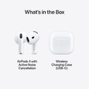 Apple AirPods 4 In-Ear Active Noise Cancelling True Wireless Earbuds with USB-C Charging Case