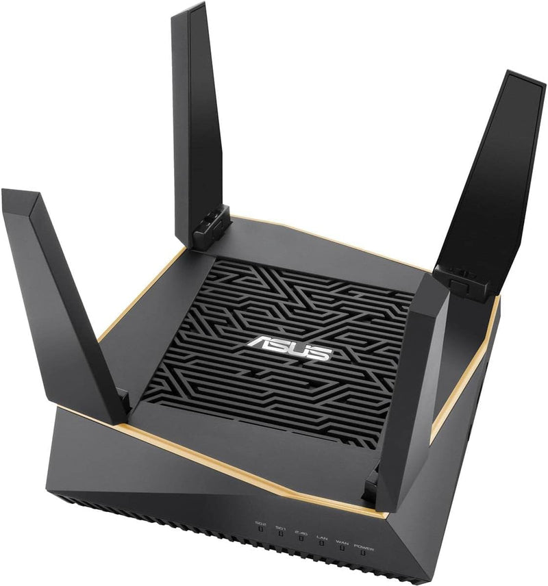 Asus RT-AX92U - OPEN BOX AX6100 Tri-Band Wi-Fi 6 Mesh Router with 802.11Ax, Lifetime Aiprotection Security by Trend Micro, Aimesh Compatible, Adaptive Qos & Parental Control