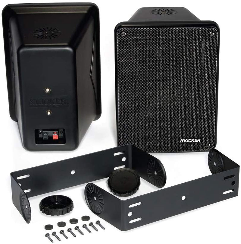 Kicker 46KB6B Black 2-way 6.5” mids; 2x5 horn, 8 ohm, 6-75w RMS - Bass Electronics