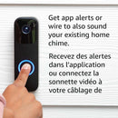 Blink Video Doorbell (newest model), Two-way audio, HD video, motion and chime app alerts, and Alexa enabled — wired or wire-free (Black)