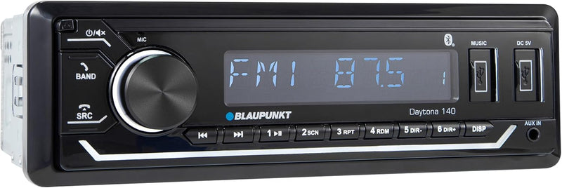 Blaupunkt DAYTONA140 SDin Mechless Receiver (USB / AUX / SD / Bluetooth)