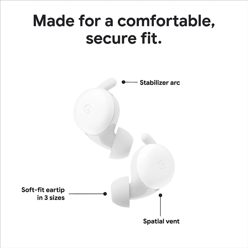 Google Pixel Buds A-Series In-Ear Sound Isolating Truly Wireless Headphones - Clearly White