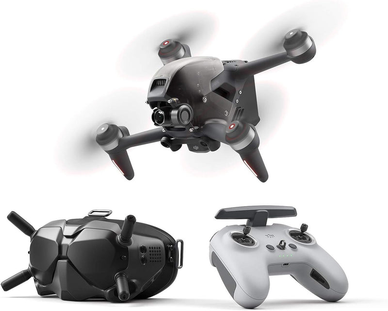 DJI FPV Quadcopter Drone Combo with Remote Control and Goggles - Grey
