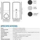 Serrure à pêne dormant LOCKLY PGD728FSN Secure Plus - Serrure intelligente Bluetooth, serrure de porte à empreinte digitale avec clavier breveté, contrôle par application, nickel satiné 