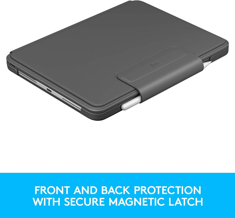 Logitech Slim Folio Pro Backlit Bluetooth Keyboard Case for iPad Pro 11-inch (1st, 2nd, 3rd, 4th gen - 2018, 2020, 2021, 2022) - Graphite