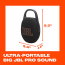 JBL Clip 5 Portable Bluetooth Speaker – Waterproof, Ultra-Portable, Powerful Sound On-the-Go