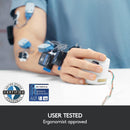 Souris verticale sans fil Logitech MX – Conception ergonomique avancée réduisant la tension musculaire, contrôle et déplace le contenu entre 3 ordinateurs Windows et Apple (Bluetooth ou USB), rechargeable, graphite - BOÎTE OUVERTE