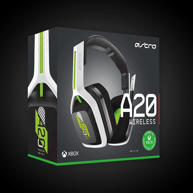 Casque de jeu sans fil ASTRO Gaming A20 Gen 2 avec microphone pour Xbox Series X / Xbox One - Blanc/Vert 