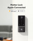 eufy T85F0J11-5 Security E31 Fingerprint Keyless Entry Wi-Fi Bluetooth Smart Lock with Keypad & Key - Black