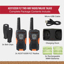 Cobra ACXT1035R FLT Floating Walkie Talkies - Waterproof, Rechargeable, Long Range up to 37-Mile Two Way Radio with NOAA Weather Alert & VOX, (2 Pack)