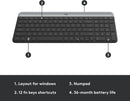 Logitech MK470 Slim Wireless Keyboard and Mouse Combo – Compact, Quiet, Stylish