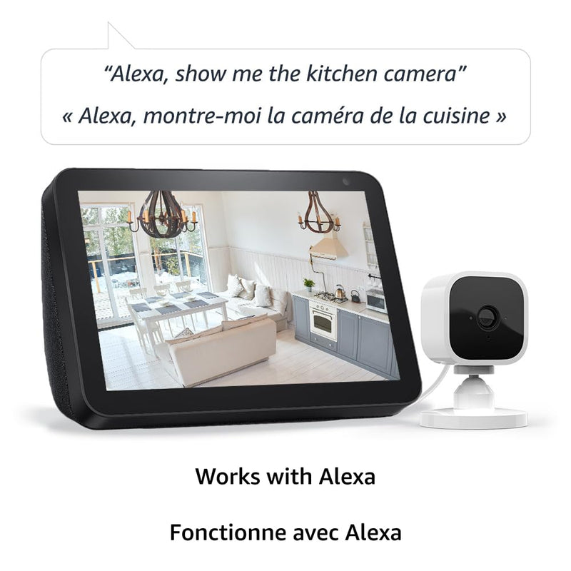 Blink Mini Wi-Fi Indoor 1080p IP Camera - 2 Pack - White