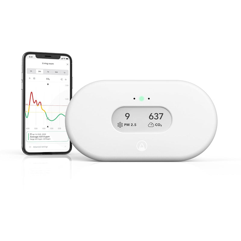 Airthings 2960 View Plus - Moniteur de radon et de qualité de l'air (PM, CO2, COV, humidité, température, pression) 