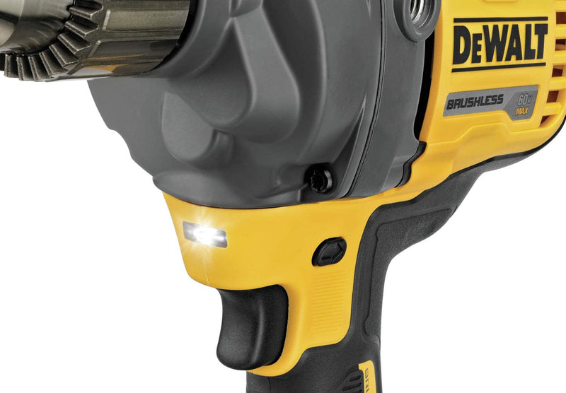 DEWALT DCD130B 60V MAX FLEXVOLT Lithium-Ion Cordless Brushless 1/2-inch Mixer/Drill with E-Clutch System (Tool-Only)