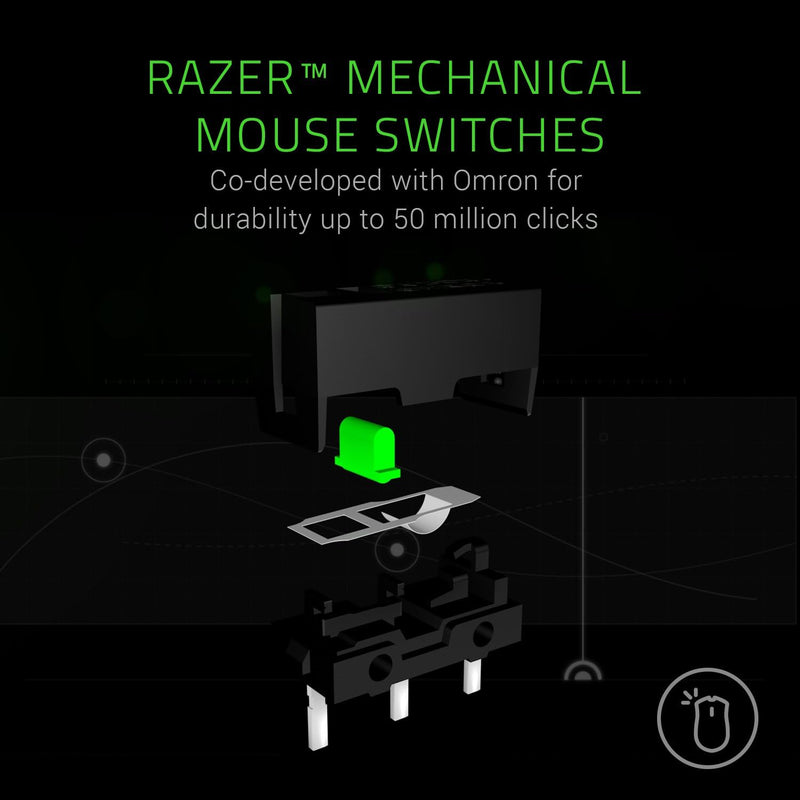 Razer Mamba Elite Wired Gaming Mouse: 16,000 DPI Optical Sensor - Chroma RGB Lighting - 9 Programmable Buttons - Mechanical Switches