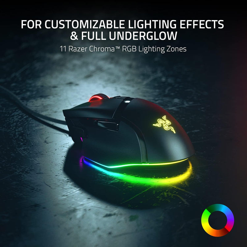 Razer Basilisk V3 26000 DPI Optical Gaming Mouse - Black