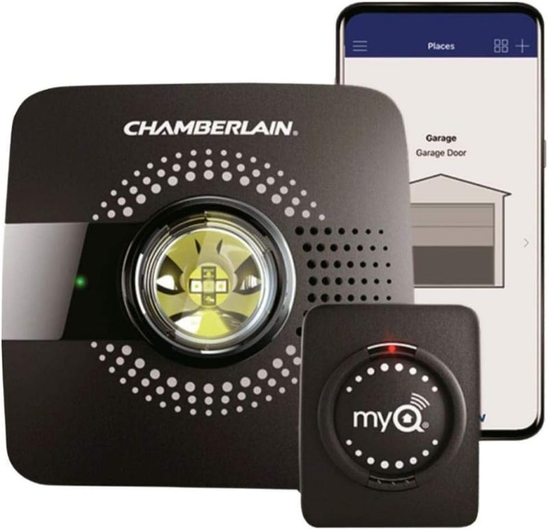 Chamberlain MyQ Smart Garage Hub - Wi-Fi enabled Garage Hub with Smartphone Control, Model MYQ-G0301, Old Version, Black OPEN BOX