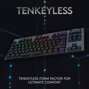 Logitech G915 TKL LIGHTSPEED Wireless Backlit Mechanical Tactile Gaming Keyboard - Carbon