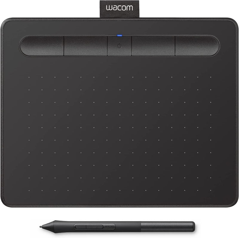 Wacom Intuos Graphics Drawing Tablet with Bonus Software, 7.9" X 6.3", Black (CTL4100), Small