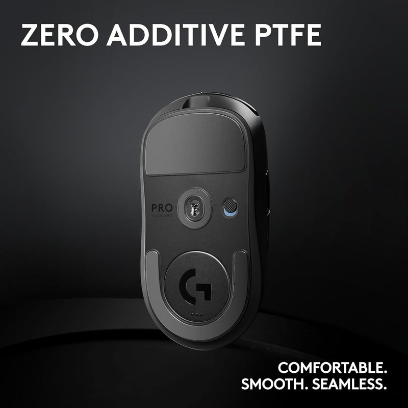 Logitech G PRO X Superlight 2 44000 DPI 8K Polling Wireless HERO 2 Sensor 60g Pro-Grade Mouse - Black