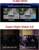 Thinkware U3000 PRO Front and Rear Dual 4K Dash Cam, HDR, Sony STARVIS 2, Radar Parking Mode, Wi‑Fi & GPS, LTE Compatible