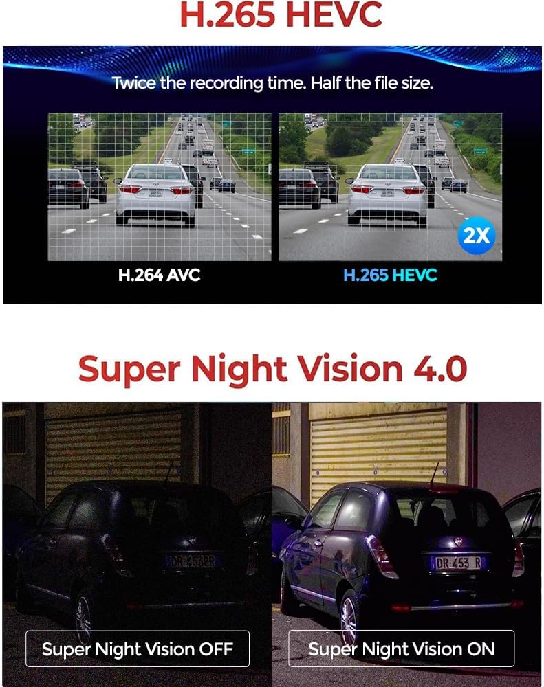 Thinkware U3000 PRO Front and Rear Dual 4K Dash Cam, HDR, Sony STARVIS