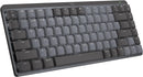 Logitech MX Mechanical Mini Wireless Illuminated Keyboard, Linear Switches, Backlit, Bluetooth, USB-C, macOS, Windows, Linux, iOS, Android, Metal, Graphite