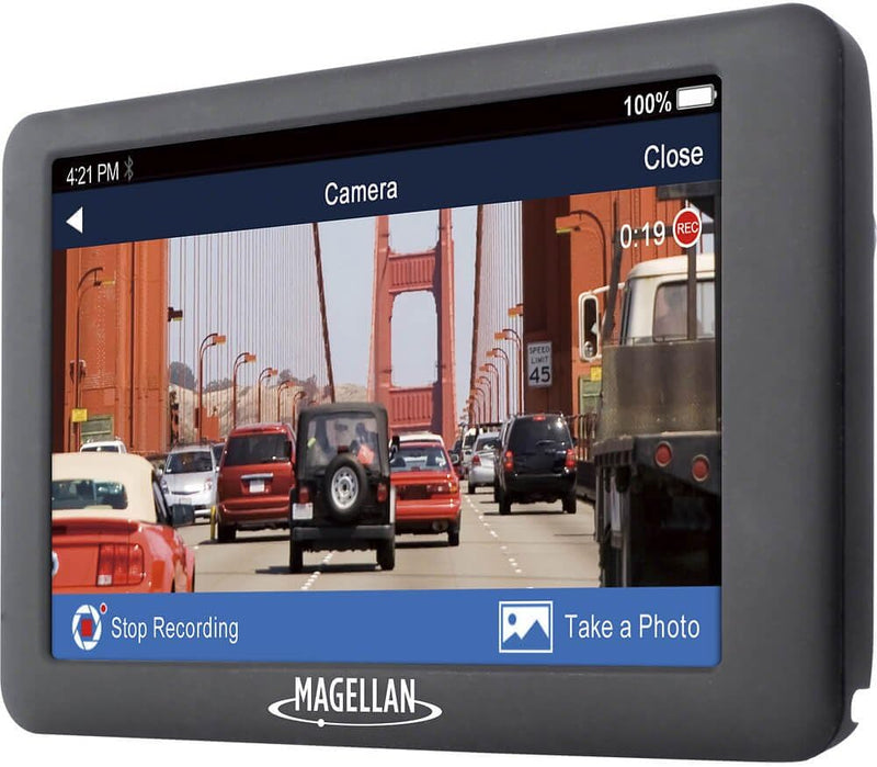 Magellan RoadMate 6630T-LM 5" Touch Car Vehicle GPS with FHD Built-in Dash Cam, Black