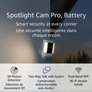 Ring Spotlight Cam Pro, Battery | 3D Motion Detection, Two-Way Talk with Audio+, and Dual-Band Wifi (2022 release) - White