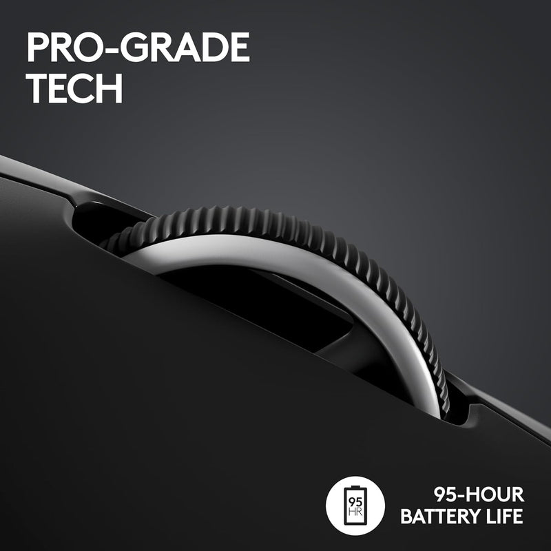 Logitech G PRO X Superlight 2 44000 DPI 8K Polling Wireless HERO 2 Sensor 60g Pro-Grade Mouse - Black