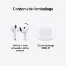 Apple AirPods 4 In-Ear Active Noise Cancelling True Wireless Earbuds with USB-C Charging Case