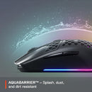 SteelSeries Aerox 3 Wireless - Souris de jeu ultra légère - Capteur optique TrueMove Air 18 000 CPI - Conception ultra-légère 68 g résistante à l'eau - Autonomie de la batterie de 200 heures - Neige 