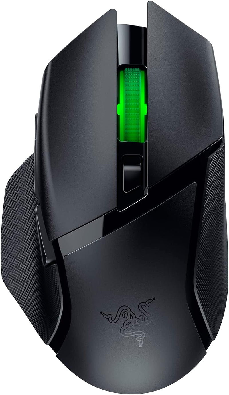 Razer Basilisk V3 X HyperSpeed Customizable Wireless Gaming Mouse: Mechanical Switches Gen-2-5G Advanced 18K Optical Sensor - Chroma RGB - 9 Programmable Controls - 285 Hr Battery - Classic Black