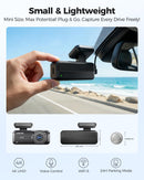 AZDOME M590 3 Channel WiFi 6 Dash Camera for Cars, 2.5K+1080P+1080P Front and Rear Inside, 64GB Card Included, 3.18" IPS Screen with GPS, Parking Mode, IR Night Vision