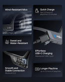 Shokz OpenRun Pro 2 Bone Conduction Open-Ear Bluetooth Headphones - Orange