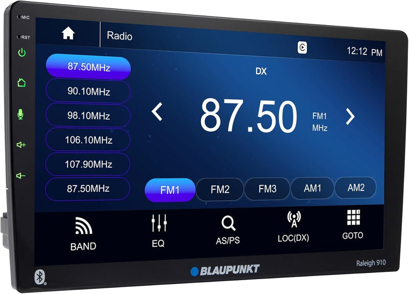 Blaupunkt RALEIGH910 Floating Mount Receiver (10.1" - BT / Wireless CarPlay & Android Auto)