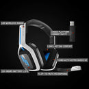 Casque de jeu sans fil ASTRO Gaming A20 Gen 2 avec microphone pour PS5 / PS4 - Blanc/Bleu 