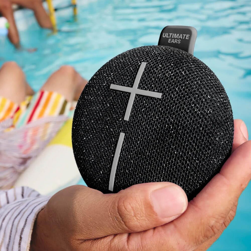 Ultimate Ears MiniRoll Portable Bluetooth Speaker – Waterproof & Compact Gentle Black