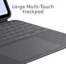 Logitech Combo Touch iPad Pro 13-inch (M4)(2024) Keyboard Case - Detachable Backlit Keyboard with Kickstand, Comfortable Typing, Multi-use Mode - Graphite