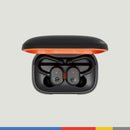 Skullcandy Push Active In-Ear Wireless Earbuds, 44 Hr Battery, Skull-iQ, Alexa Enabled, Microphone, Works with iPhone Android and Bluetooth Devices - True Black/Orange