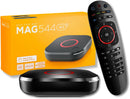 MAG544w3 TV Set-Top Box - 4K HDR TV Streaming Device with Amlogic S905Y4 Chipset, 1GB DDR4 RAM, 4GB Flash Memory, Dolby Digital Plus, Linux 4.9, Dual-Band WiFi, USB 2.0, HDMI Cable and Remote